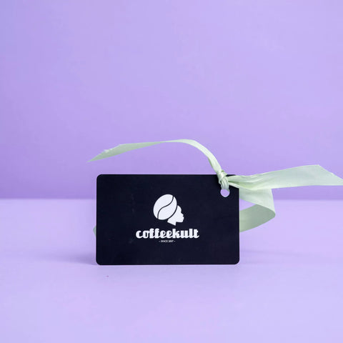 Eleganter coffeekult Geschenkgutschein - das perfekte Geschenk für Kaffeeliebhaber