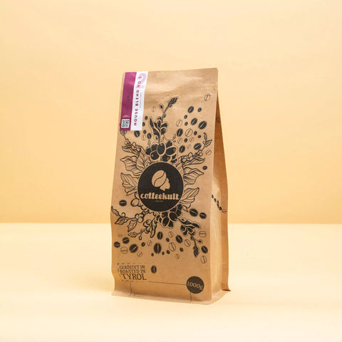 coffeekult Hausmischung NO2 aus Arabica und Robusta für kräftigen Espresso mit vollmundiger Crema Kilo Packung