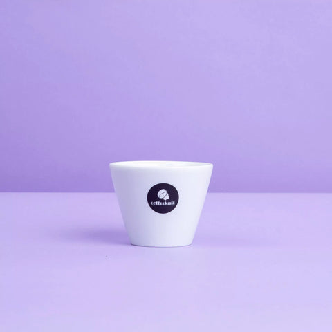 Weiße coffeekult Cappuccino Tasse aus hochwertigem Porzellan ohne Unterteller