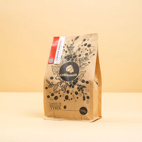 Exklusive Limited Edition Kaffeespezialität von coffeekult in eleganter Verpackung